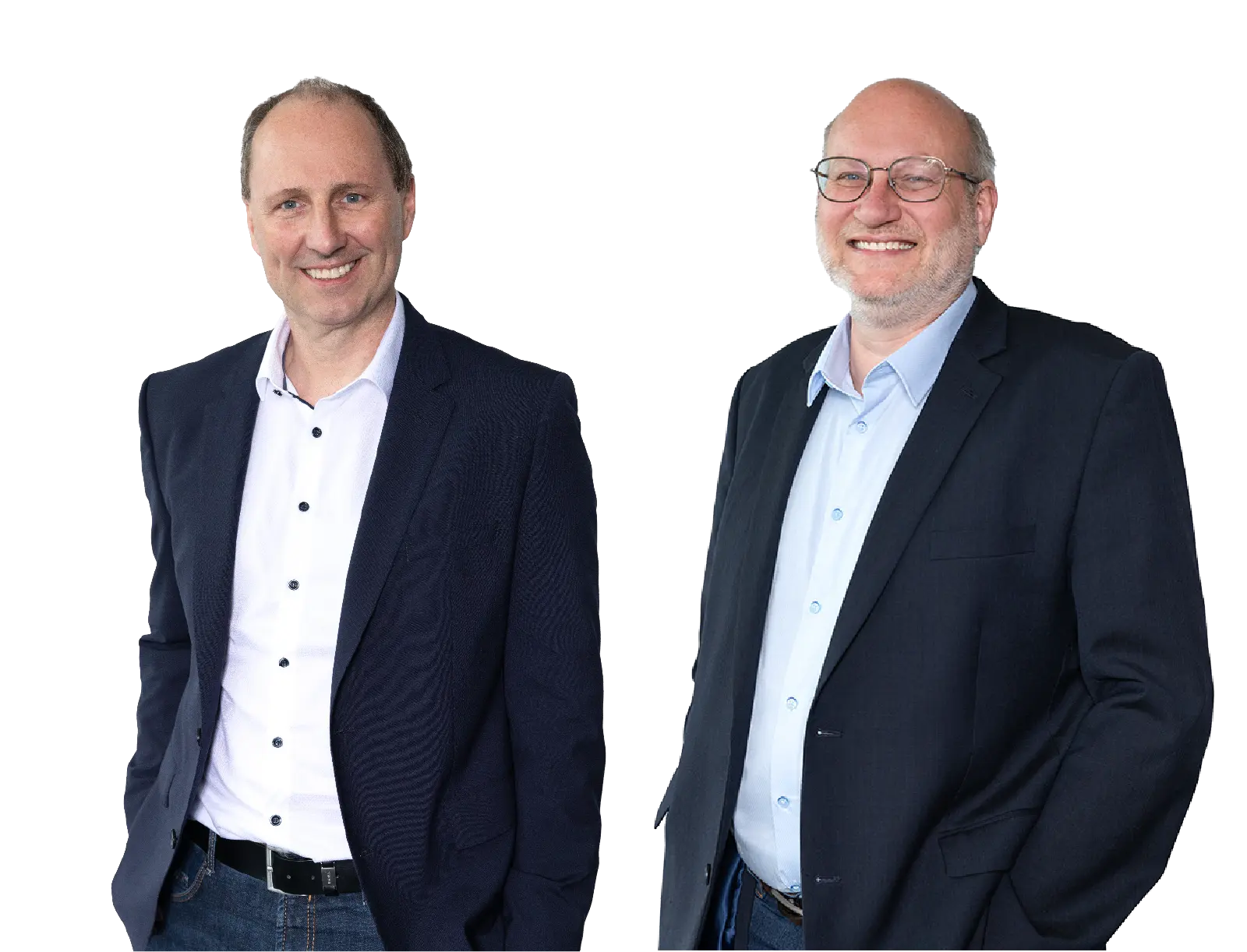 Portrait von Lambert Huber, CEO und Uwe Franke, Senior Consultant bei LYYNX